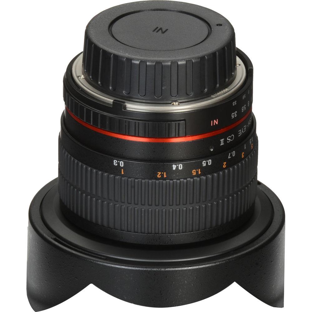 Samyang 8mm f 3.5 HD Fisheye Lens with AE Chip and Removable Hood for Nikon