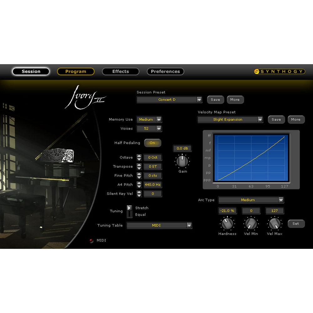 Synthogy Ivory II Grand Pianos - Virtual Instrument