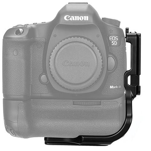 Kirk BL-5D3G L-Bracket for Canon 5D Mark III, 5DS, and 5DS R with a BG-E11 Battery Grip