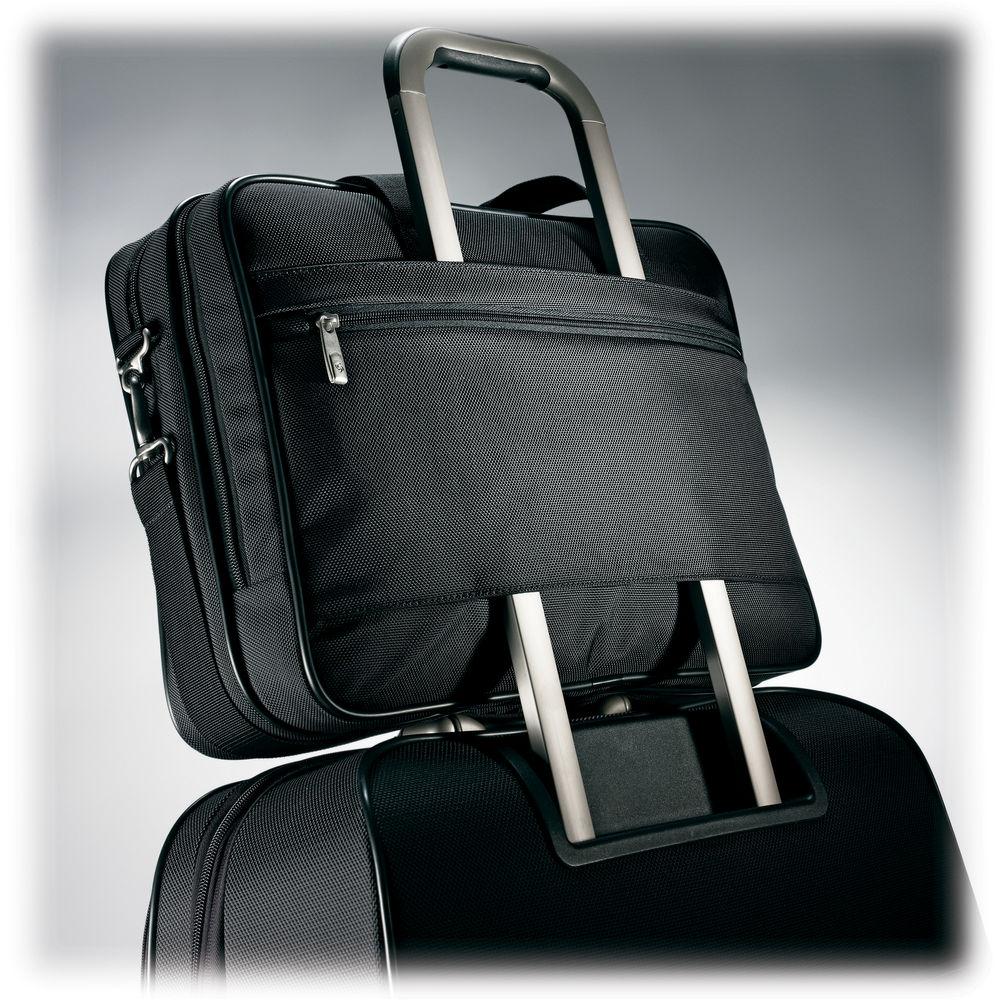 Samsonite Classic Business Perfect Fit Two Gusset Laptop Bag - 15.6"
