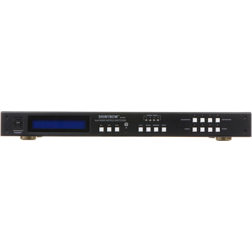Shinybow SB-5645LCM 4 x 4 HDMI Matrix Routing Switcher