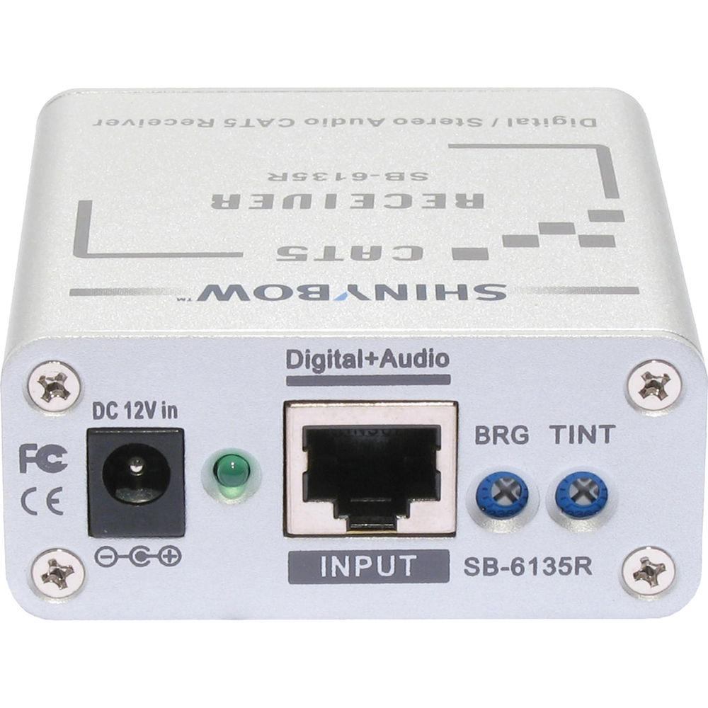 Shinybow SB-6135R CAT5 Composite Video, Digital & Stereo Audio Receiver