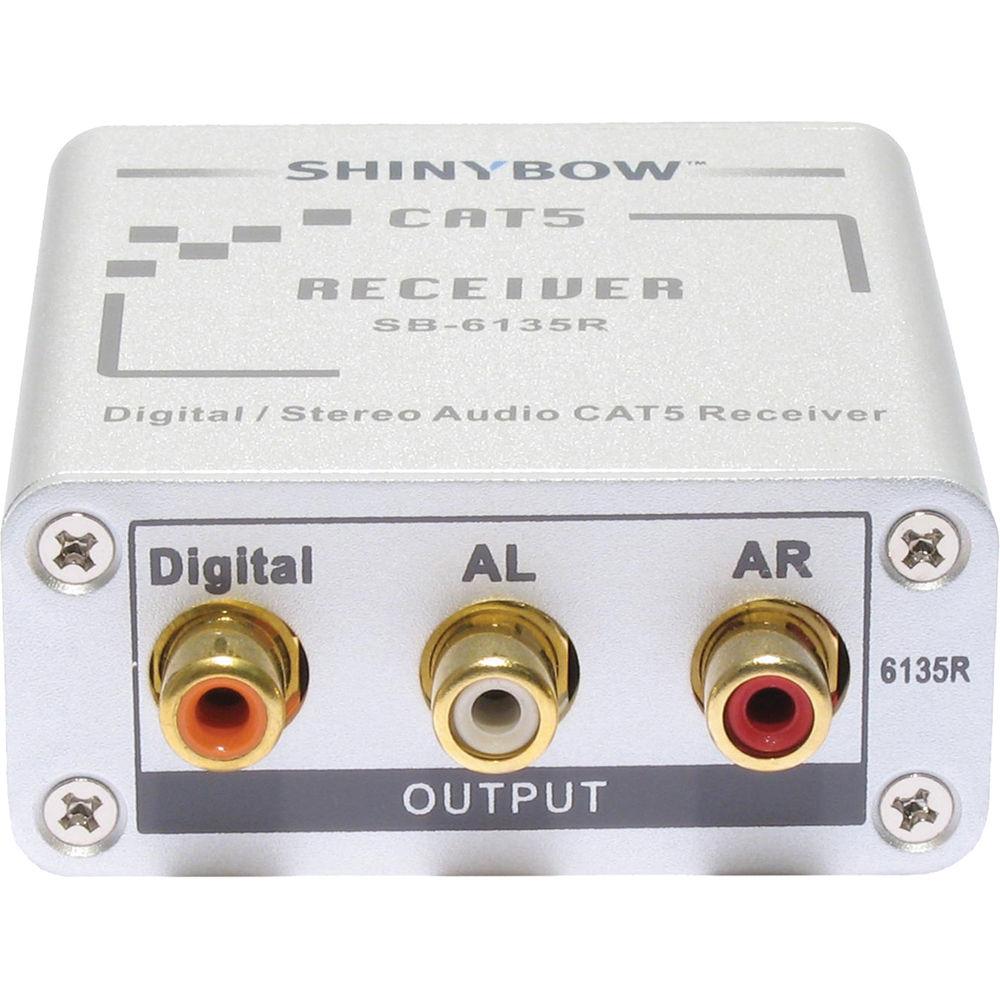 Shinybow SB-6135R CAT5 Composite Video, Digital & Stereo Audio Receiver
