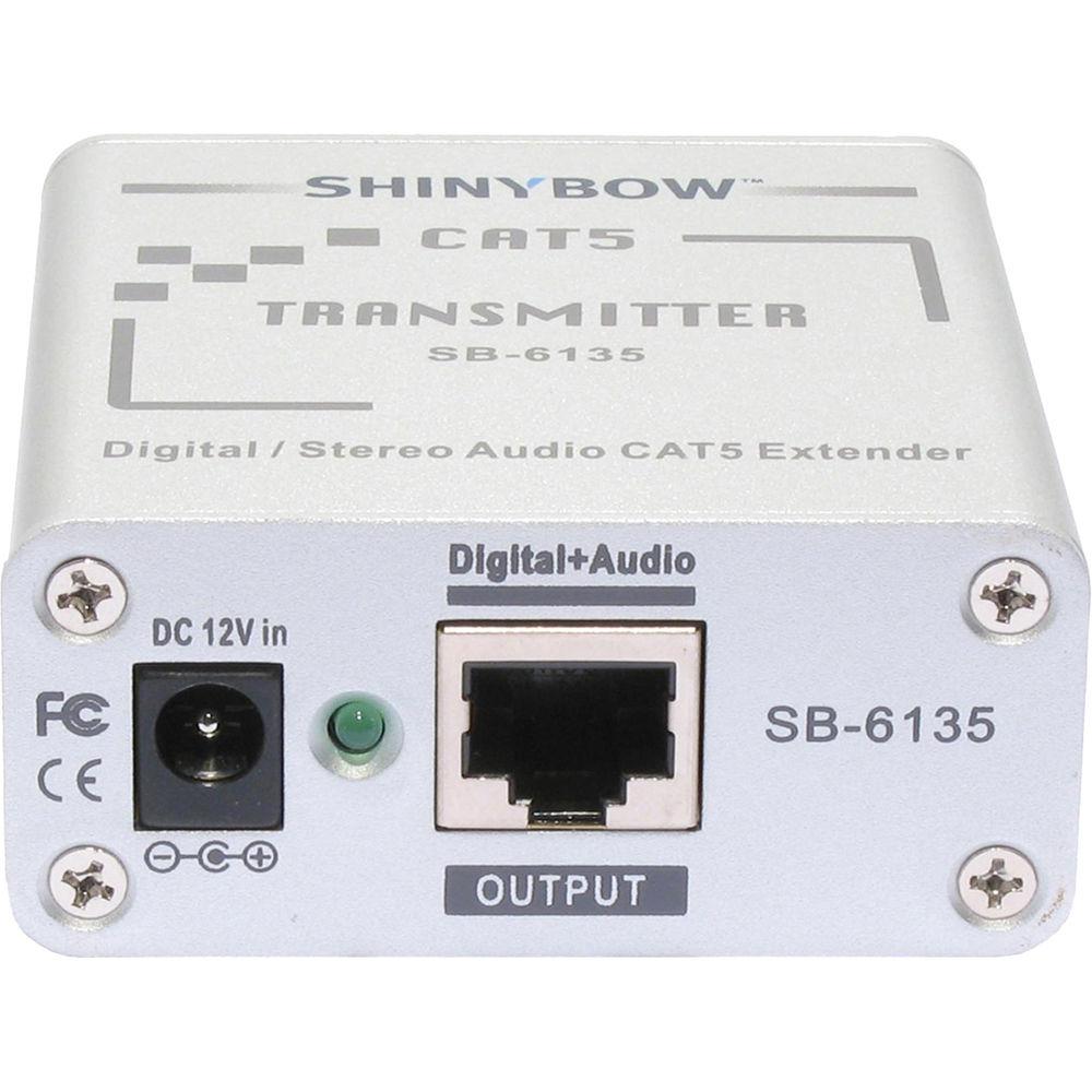 Shinybow SB-6135T CAT5 Composite Video Digital & Stereo Audio Transmitter