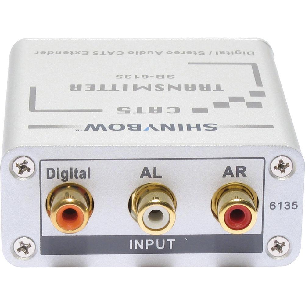 Shinybow SB-6135T CAT5 Composite Video Digital & Stereo Audio Transmitter
