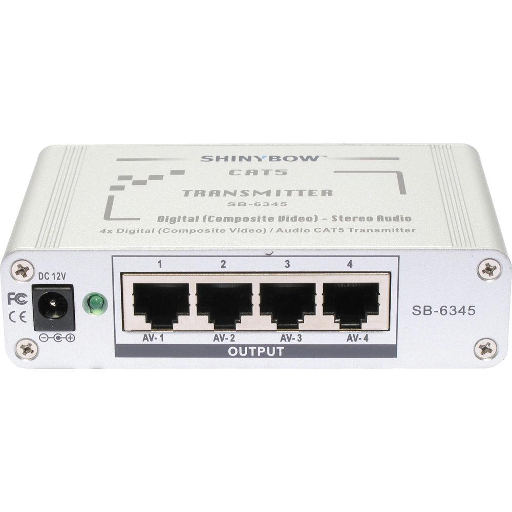Shinybow SB-6345T CAT5 Composite Video and Digital & Stereo Audio Transmitter