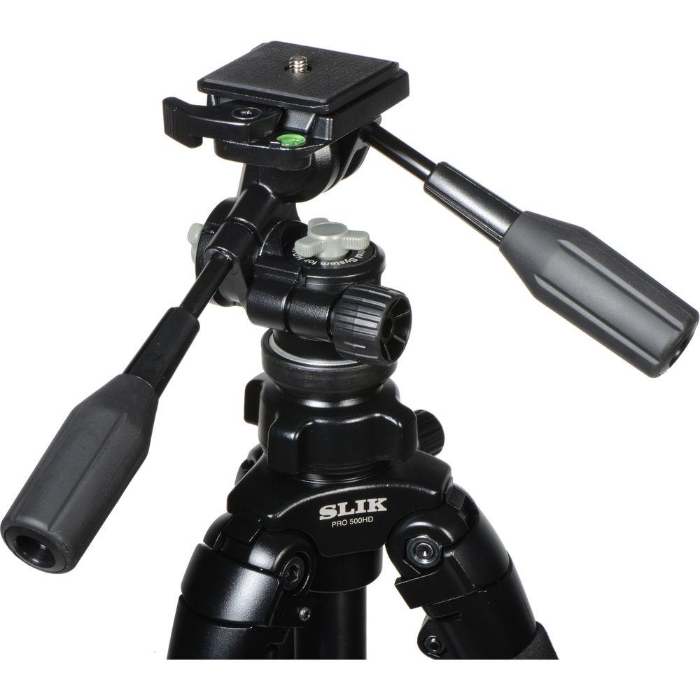 Slik PRO 500HD Tripod with 3-Way Panhead with Quick Shoe