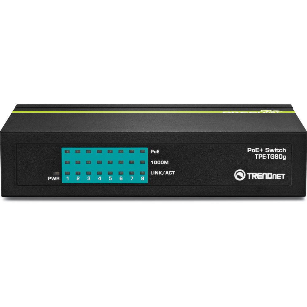 TRENDnet TPE-TG80G 8-Port Gigabit GREENnet PoE Switch