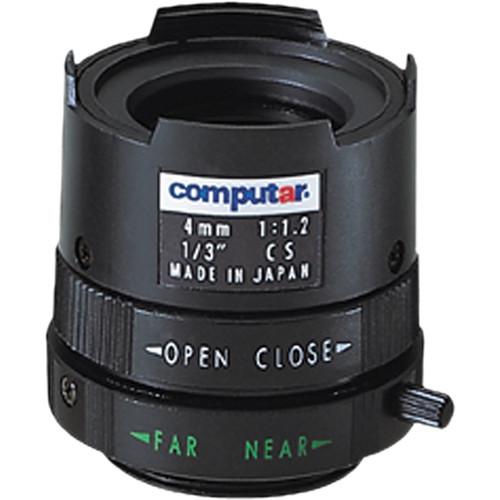computar CS Mount 1 3" 4mm Fixed Focus Manual Iris Lens