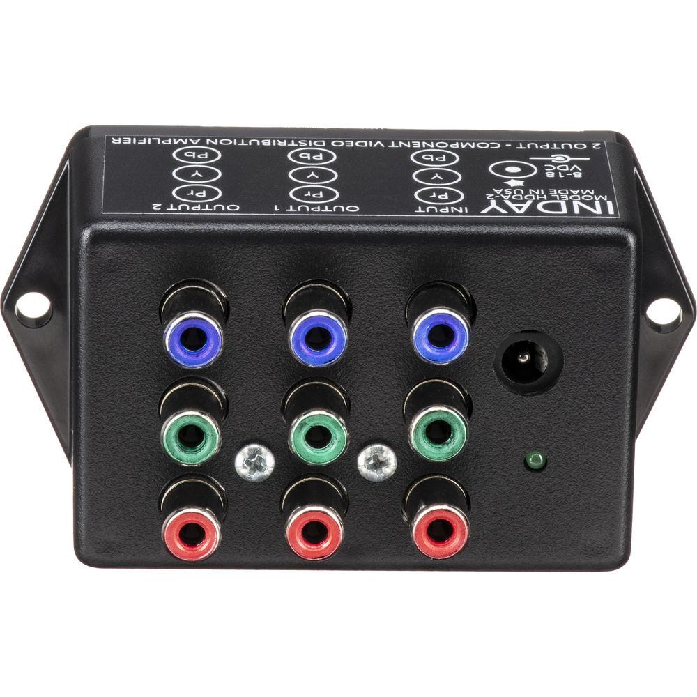Inday HDDA-2 HDTV 1 x 2 YPbPr Component Video Distribution Amplifier