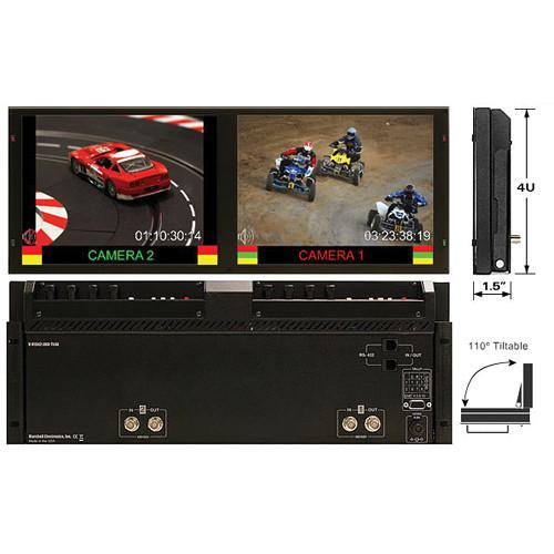 Marshall Electronics Dual 10.4" Rack Mounted Monitor Set with 3G HD SD-SDI