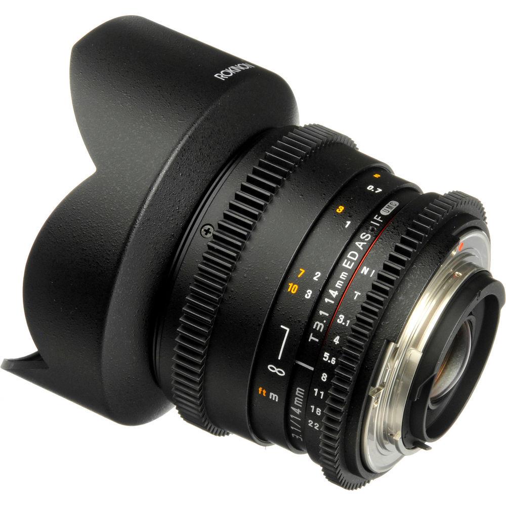 Rokinon 14mm T3.1 Cine ED AS IF UMC Lens for Nikon F Mount