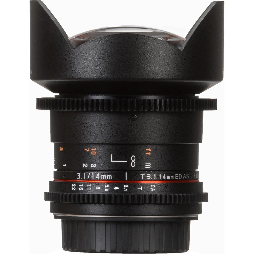 Rokinon 14mm T3.1 Cine ED AS IF UMC Lens for Nikon F Mount