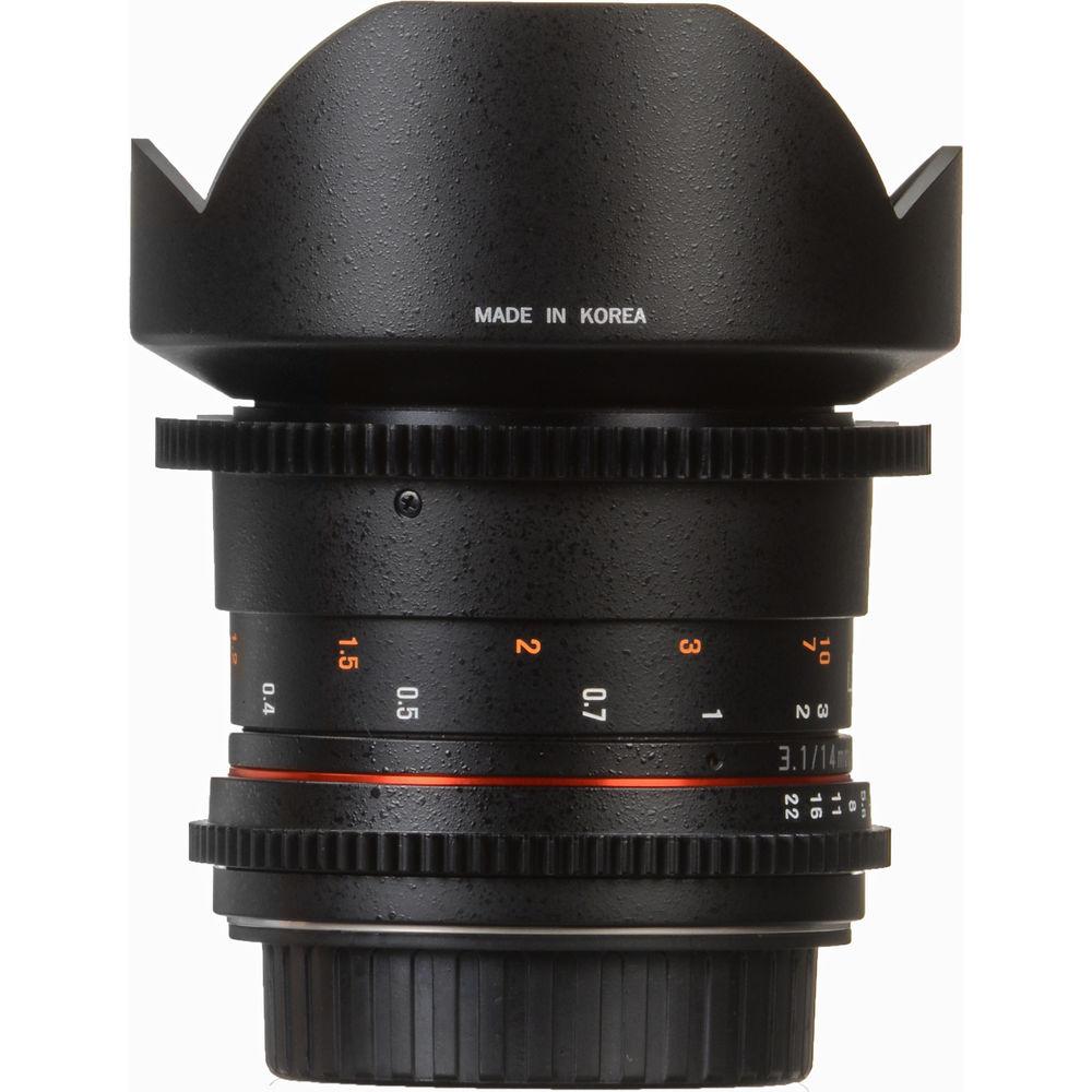 Rokinon 14mm T3.1 Cine ED AS IF UMC Lens for Nikon F Mount