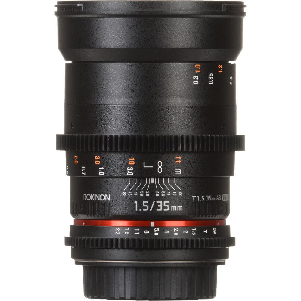 Rokinon 35mm T1.5 Cine AS UMC Lens for Canon EF Mount
