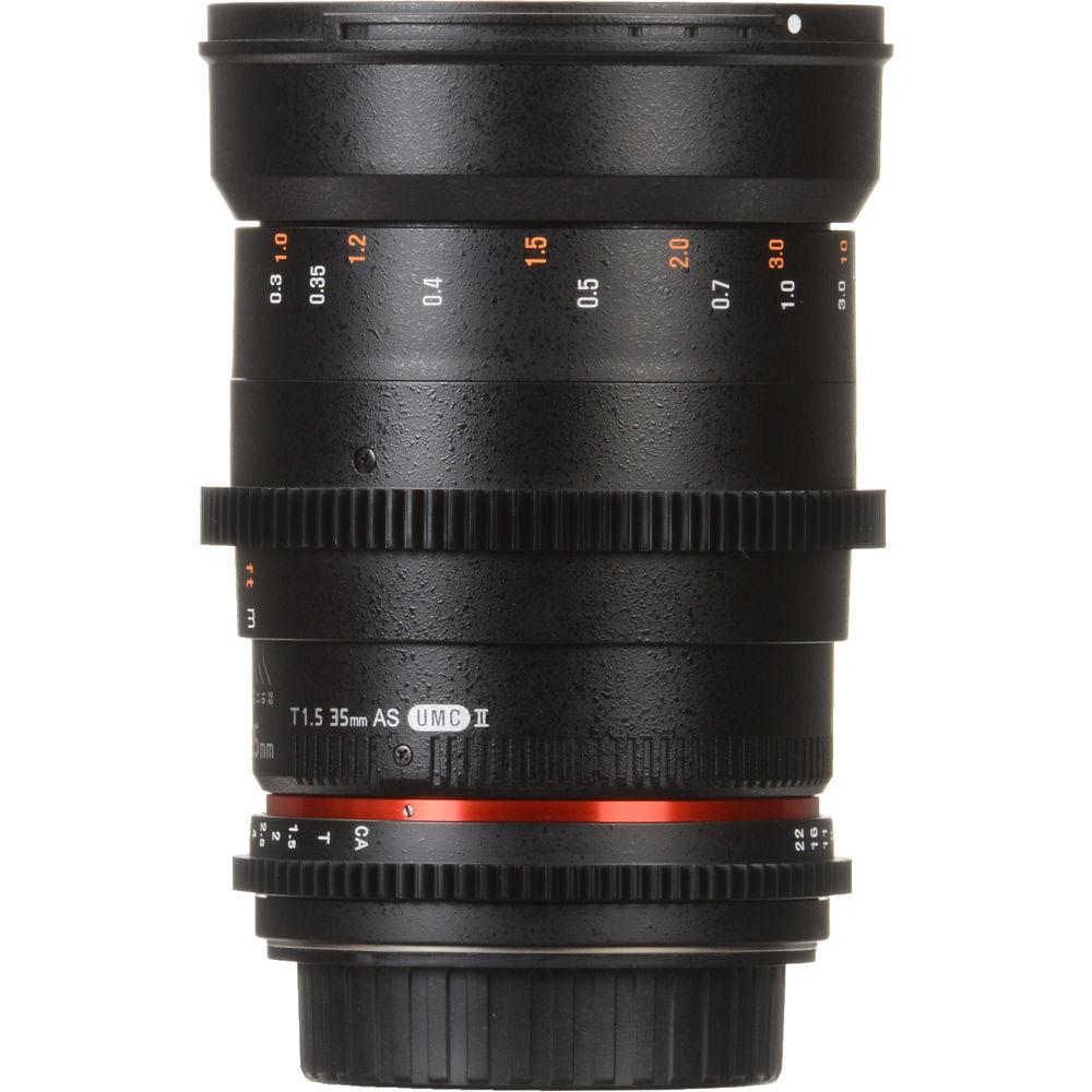 Rokinon 35mm T1.5 Cine AS UMC Lens for Canon EF Mount