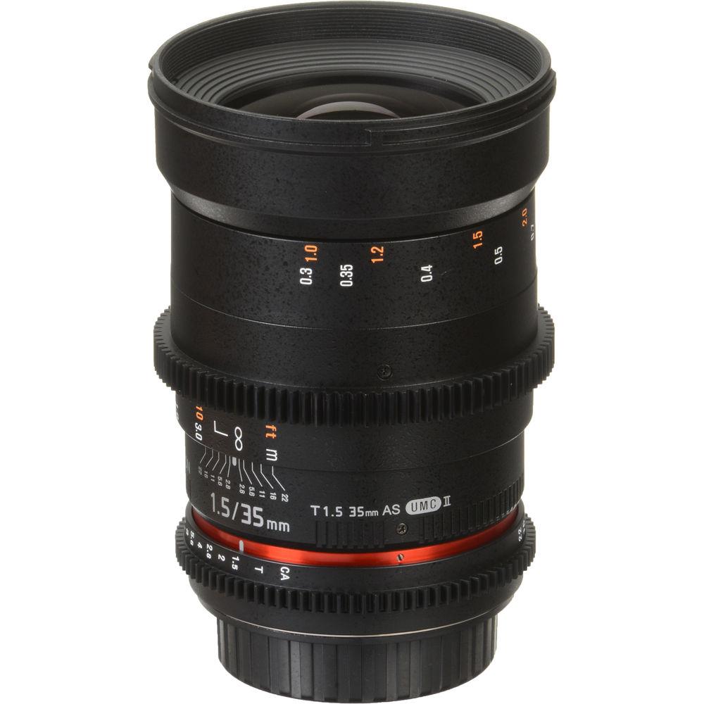 Rokinon 35mm T1.5 Cine AS UMC Lens for Canon EF Mount