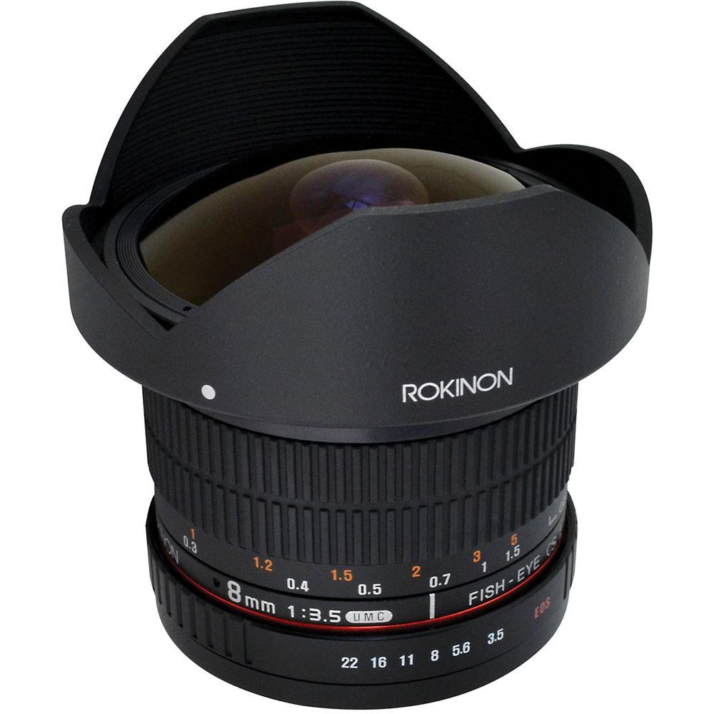Rokinon 8mm f 3.5 HD Fisheye Lens with Removable Hood for Nikon