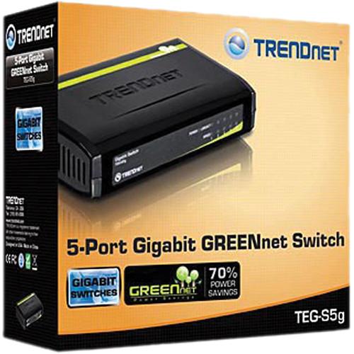TRENDnet TEG-S5G 5-Port Gigabit GREENnet Switch