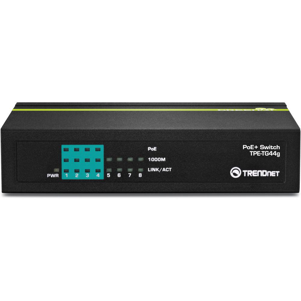 TRENDnet TPE-TG44G 8-Port Gigabit GREENnet PoE Switch