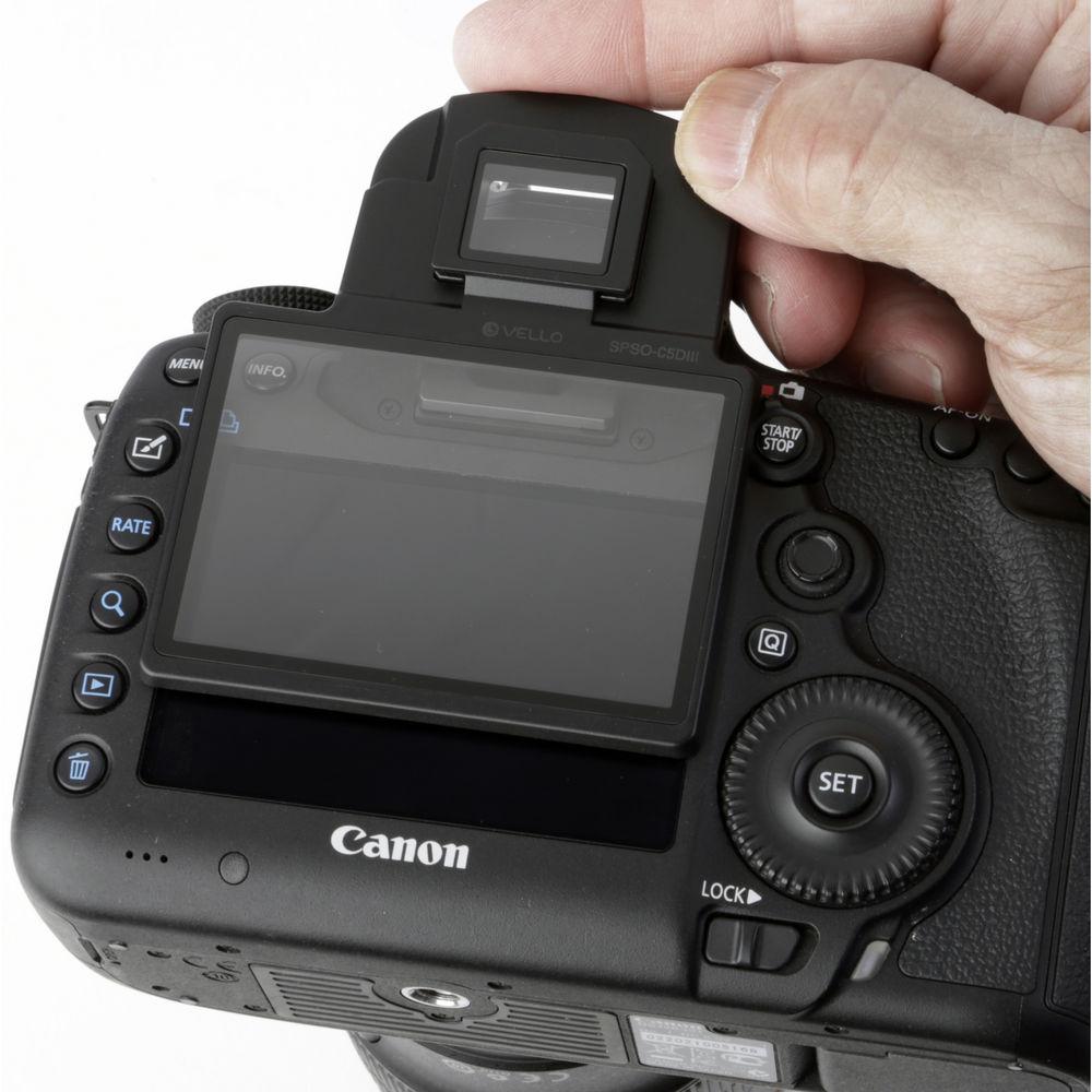 Vello Snap-On Glass LCD Screen Protector for Canon 5D Mark III, 5DS & 5DS R
