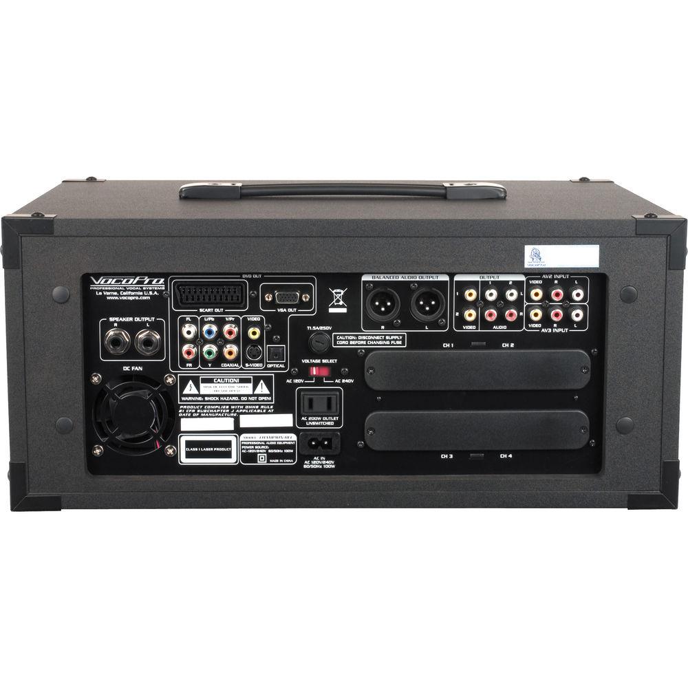 VocoPro CHAMPION-REC HEAD Basic 200W 4-Channel Multi-Format Portable PA with Digital Recorder