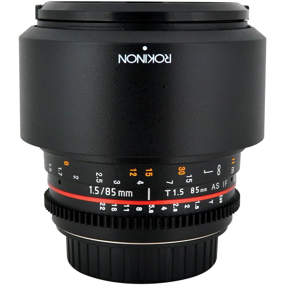 Rokinon 85mm T1.5 Cine Lens for Nikon F