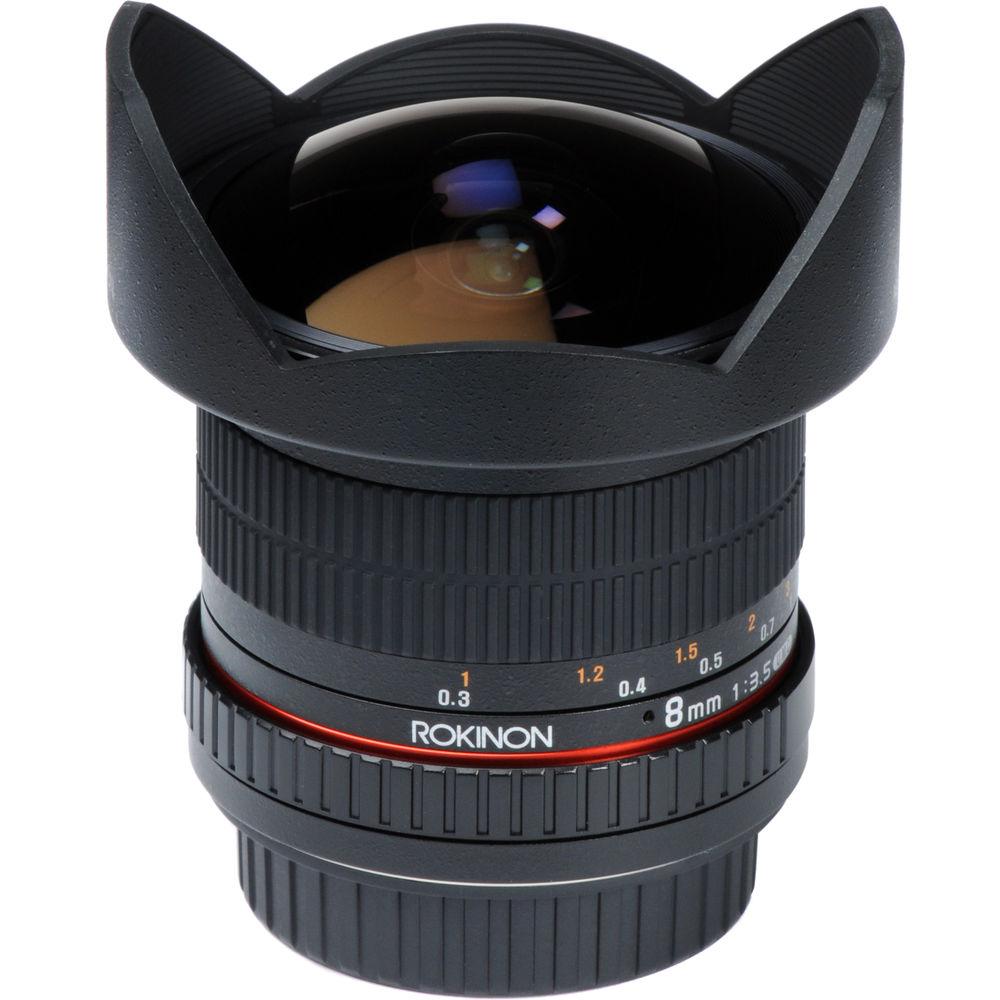Rokinon 8mm f 3.5 HD Fisheye Lens with Removable Hood for Pentax K