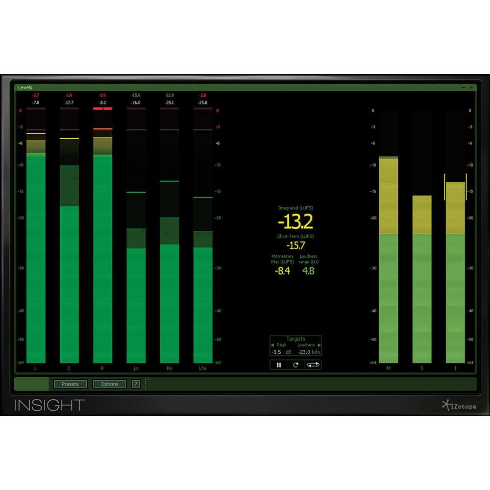 iZotope Insight - Metering Suite Plug-In for Post Production and Broadcast