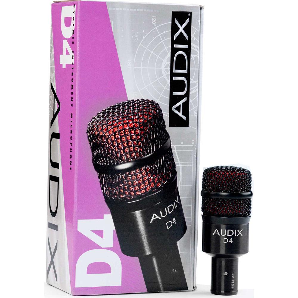 Audix D4 - Hypercardioid Dynamic Drum and Instrument Microphone