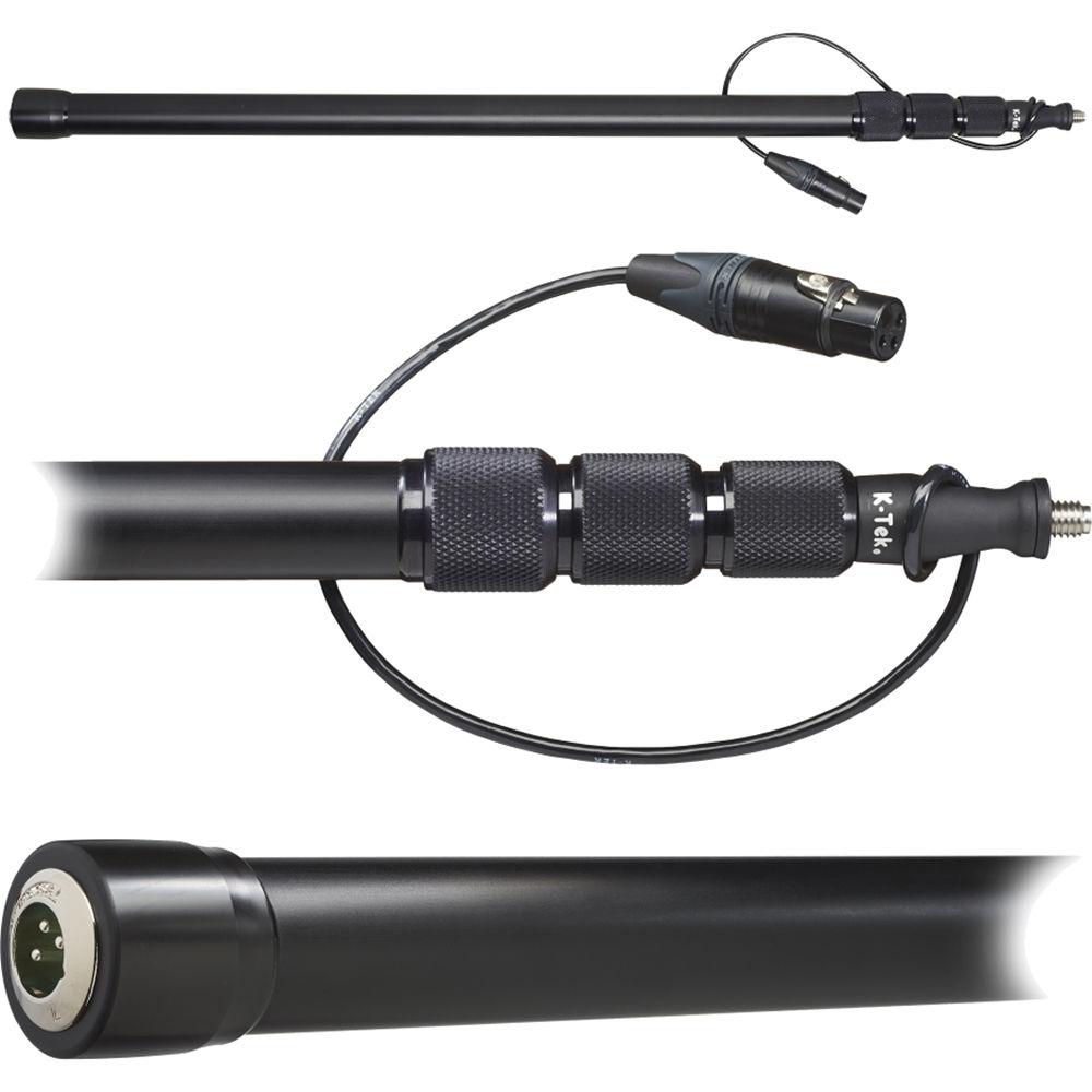 K-Tek KE-89CC Avalon Series Aluminum Boompole with Internal XLR Cable