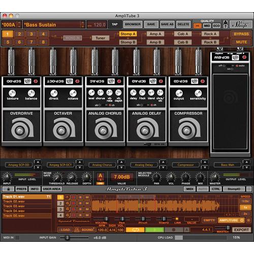 IK Multimedia Ampeg SVX - Bass Amplifier and Cabinet Emulation Software