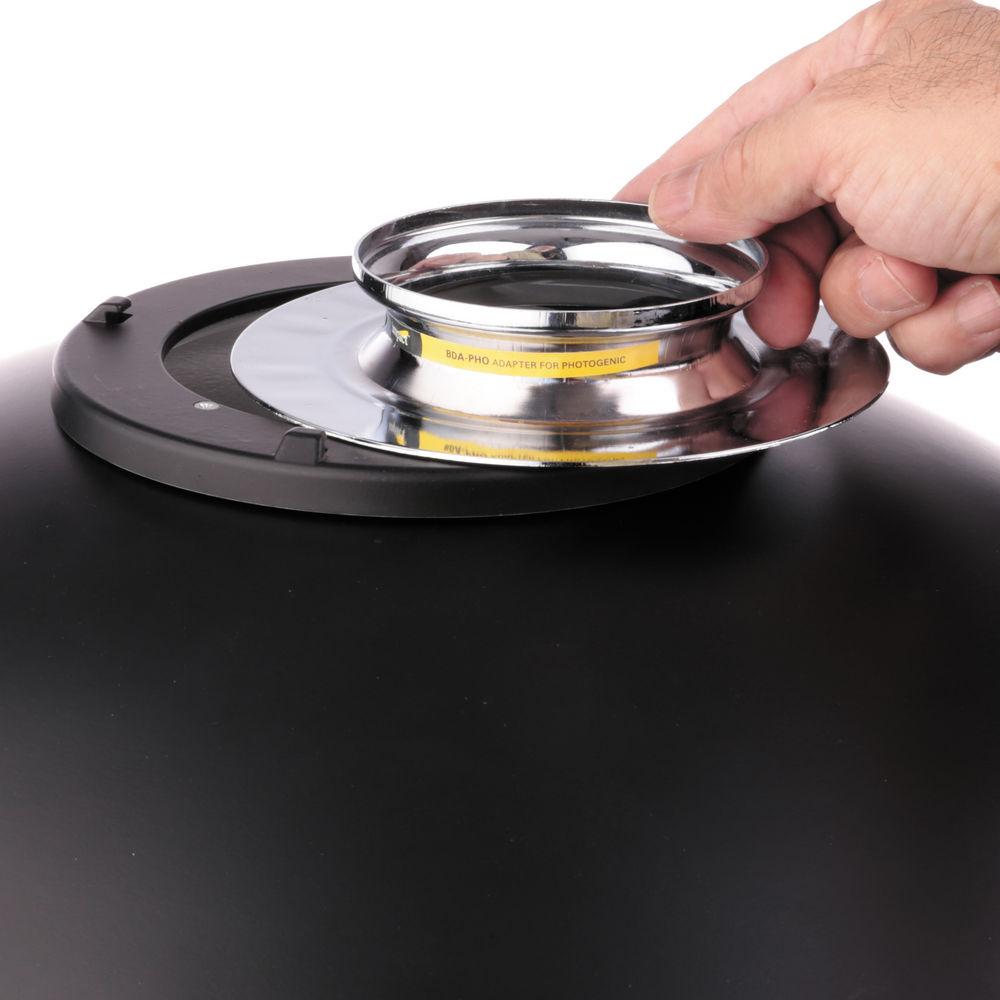 Impact Beauty Dish Adapter for Photogenic and Norman Monolights Flash Heads