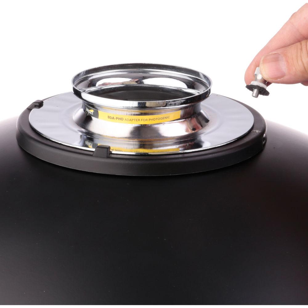 Impact Beauty Dish Adapter for Photogenic and Norman Monolights Flash Heads