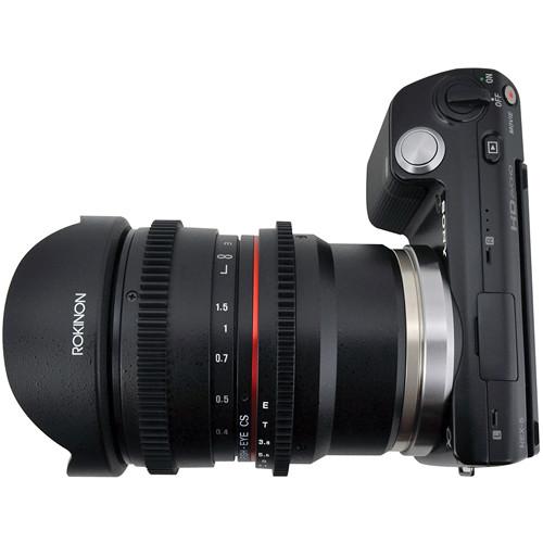 Rokinon 8mm T 3.8 Fisheye Cine Lens for Sony E