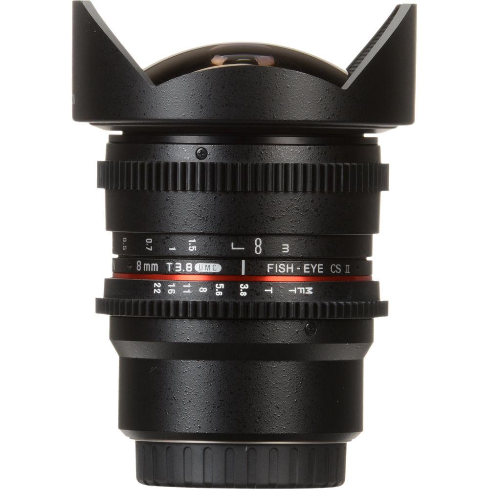 Rokinon 8mm T 3.8 Fisheye Cine Lens for Sony E