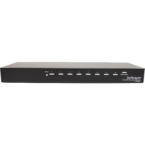 StarTech ST128HDMI2 8 Port Rack-Mountable HDMI Video Splitter with Audio