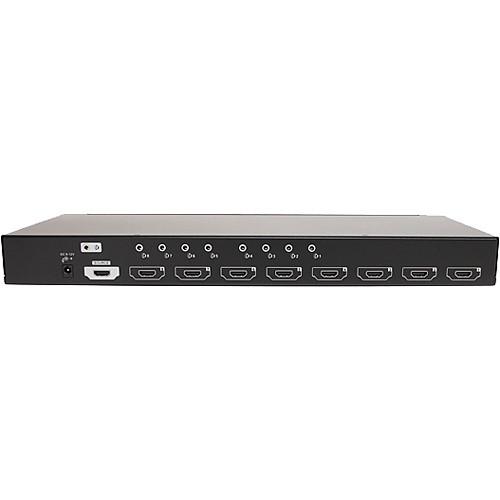 StarTech ST128HDMI2 8 Port Rack-Mountable HDMI Video Splitter with Audio