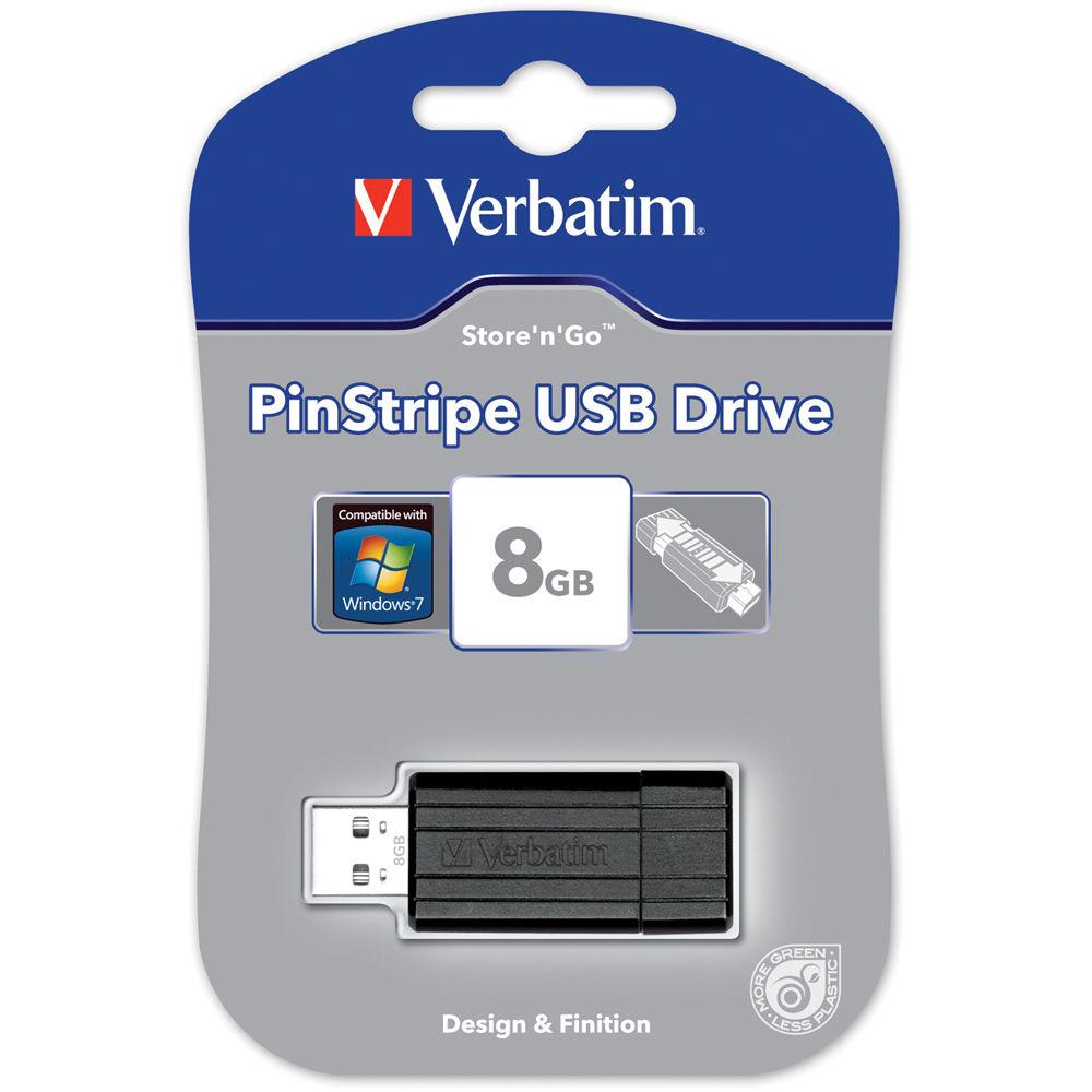 Verbatim 8GB Pinstripe Store 