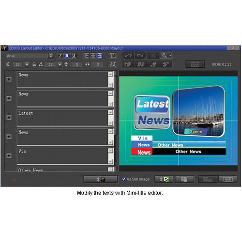 VisTitle 2.0 3D Title Effects Plug-In for EDIUS 6.0 and Higher