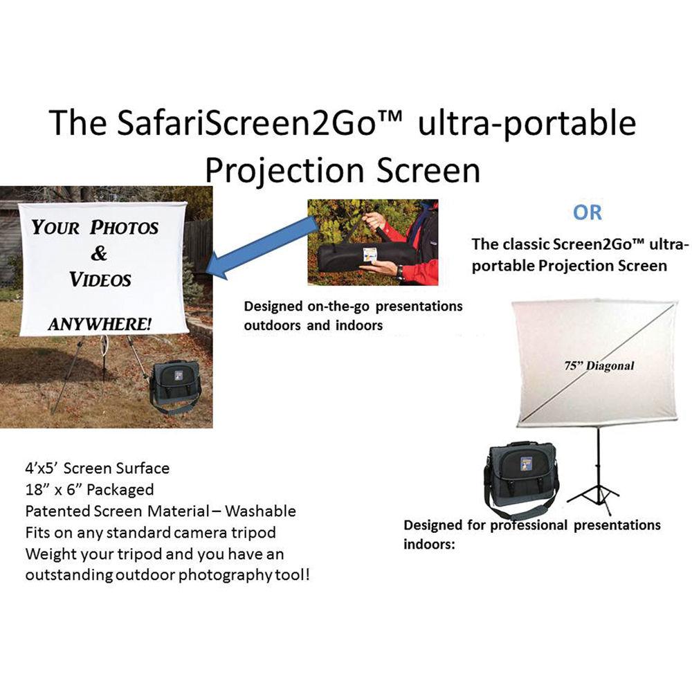 Screen2Go S2G-007 75" Portable Front Projection Screen