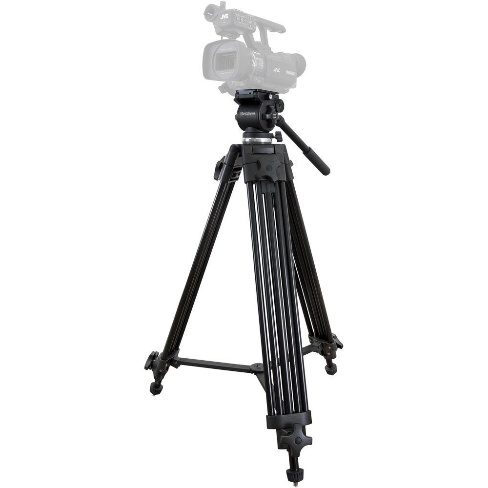 VariZoom VZ-TK75A Video Tripod System & VZ-STEALTH-PZFI Lens Controller Kit