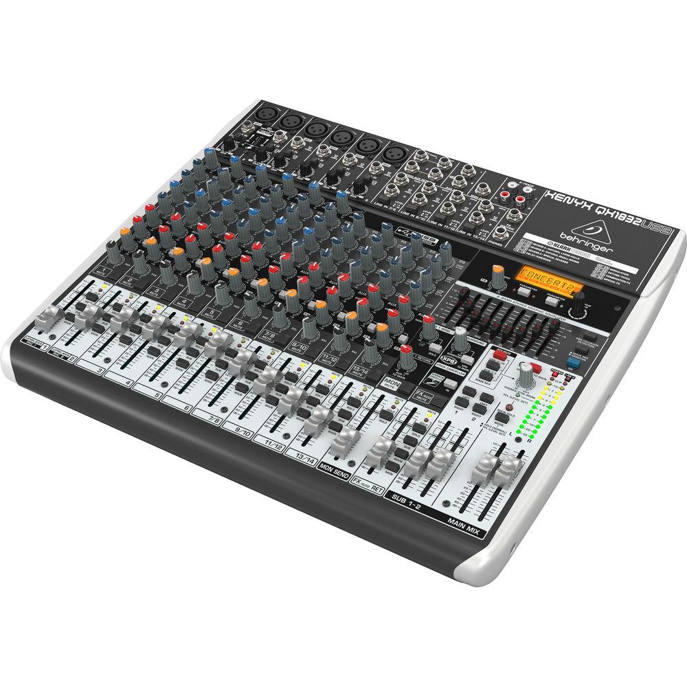 Behringer XENYX QX1832USB 18-Input USB Audio Mixer with Effects