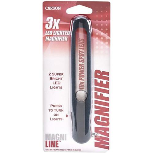 Carson 4.5x MagniLine Illuminated Handheld Magnifier