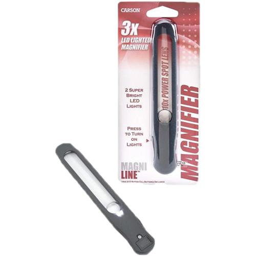 Carson 4.5x MagniLine Illuminated Handheld Magnifier