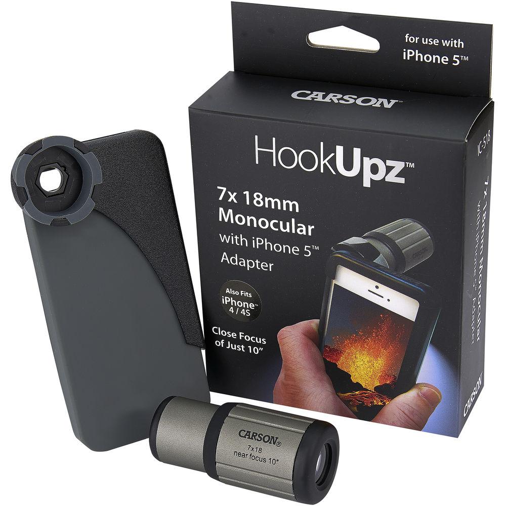 Carson HookUpz iPhone 5 5s SE Adapter with Monocular, Carson, HookUpz, iPhone, 5, 5s, SE, Adapter, with, Monocular