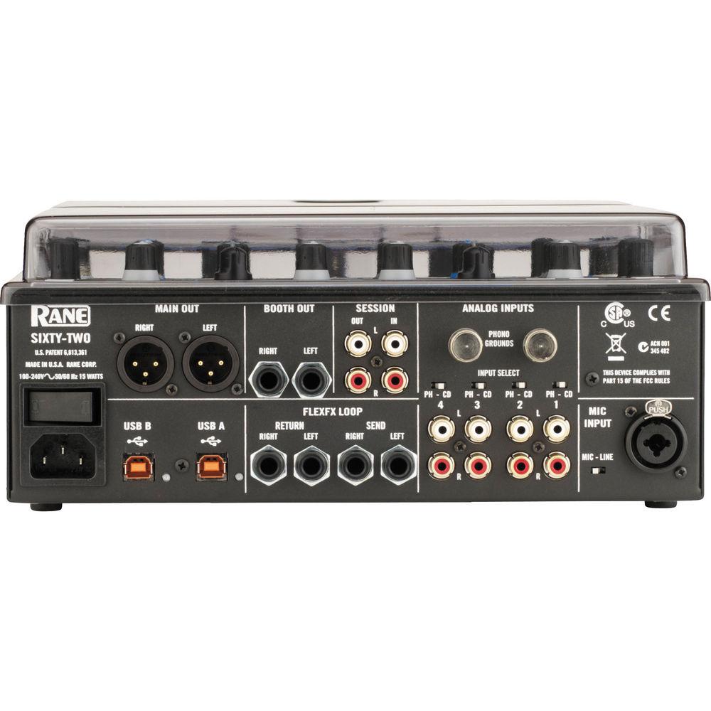 Decksaver Smoked Clear Cover for Rane Sixty-Two Mixer