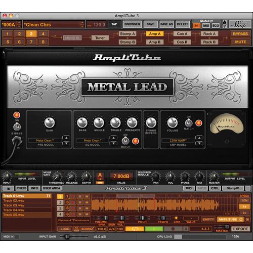 IK Multimedia AmpliTube Metal Software Plug-In Bundle