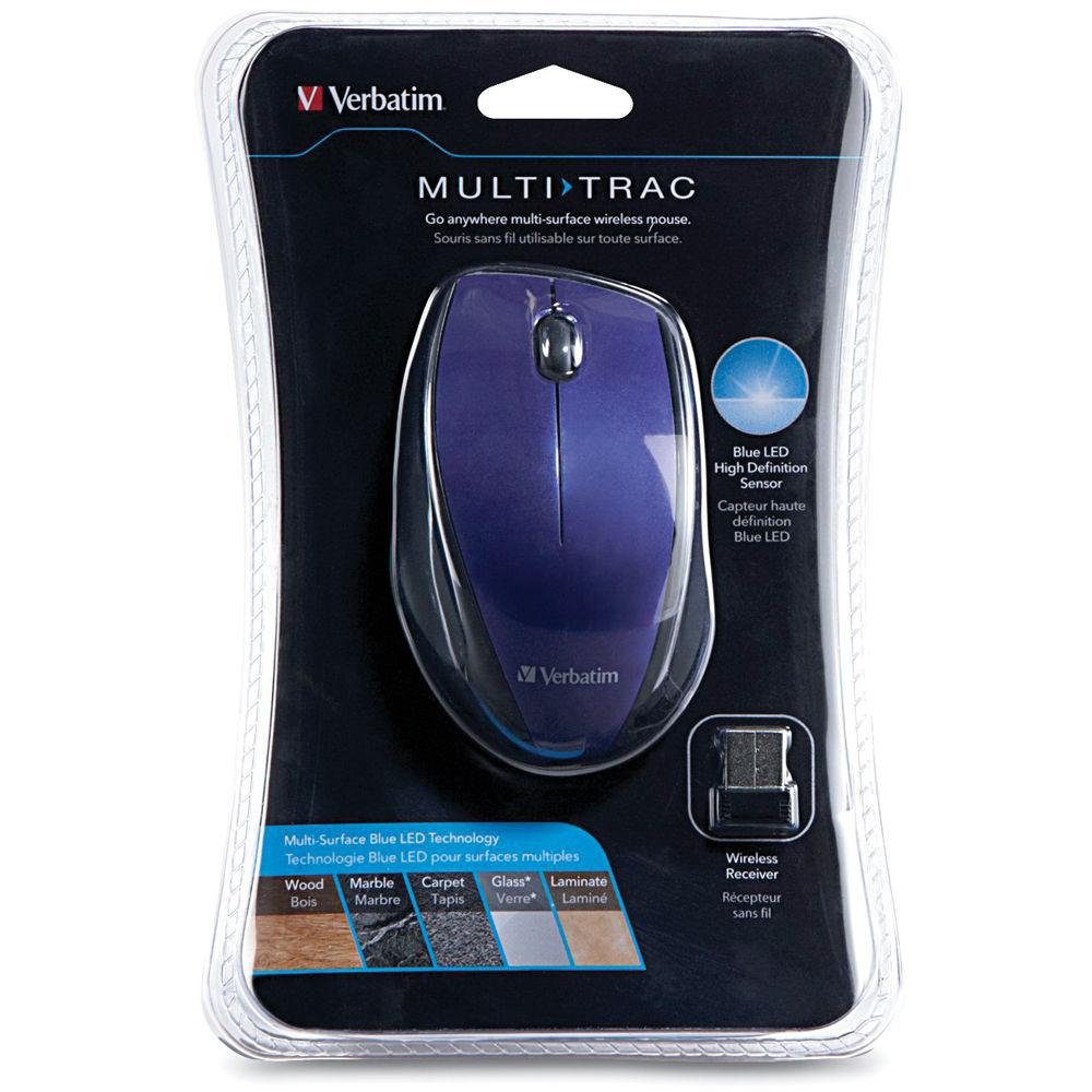 Verbatim Wireless Multi-Trac Blue LED Optical Mouse