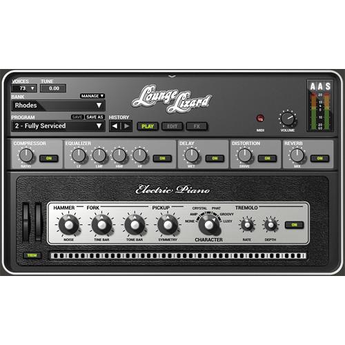 Applied Acoustics Systems Lounge Lizard EP-4 Electric Piano Synthesizer Plug-In